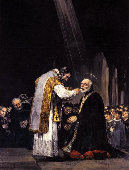 Francisco de Goya La ultima comunion de san Jose de Calasanz oil painting picture